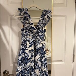 Abercrombie & Fitch Blue and White Floral Dress